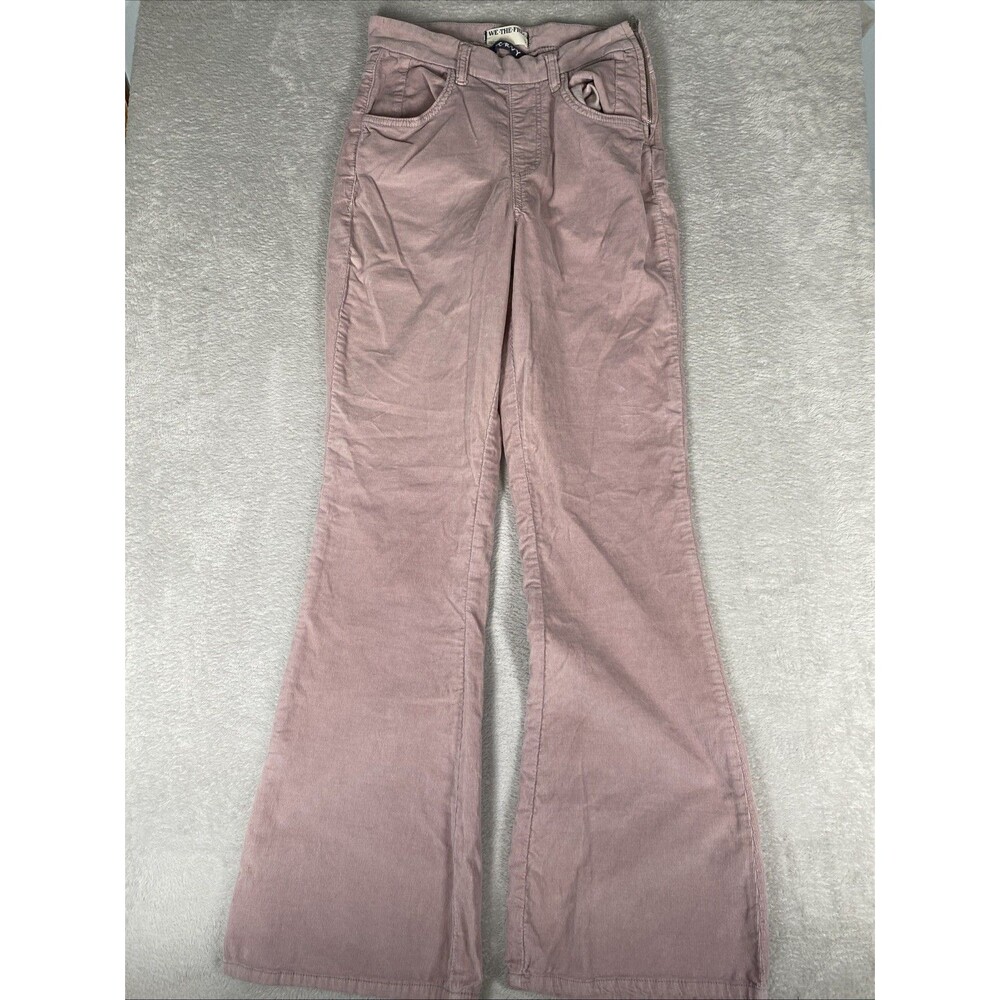 Free People We The Free CRVY Karma Cord Flare Pants Small Pink Lilac Smoke